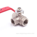 Brass 3 way ball valve